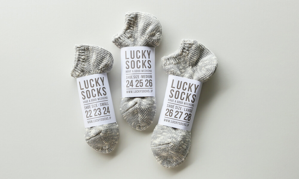LUCKY SOCKS(ラッキーソックス) MIX LOW CUT SOCKS(ミックスローカットソックス) / ライトグレー
