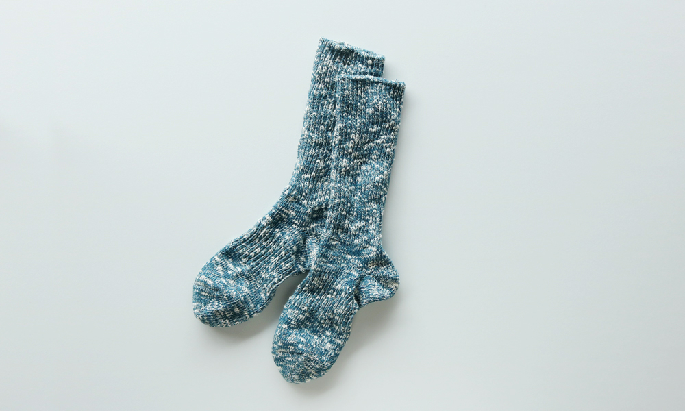 LUCKY SOCKS(ラッキーソックス) MIX RIB SOCKS(ミックスリブソックス) / ブルーグリーン