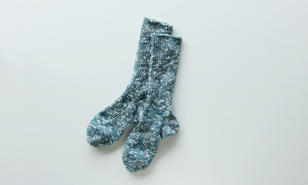LUCKY SOCKS(ラッキーソックス) MIX RIB SOCKS(ミックスリブソックス) / ブルーグリーン