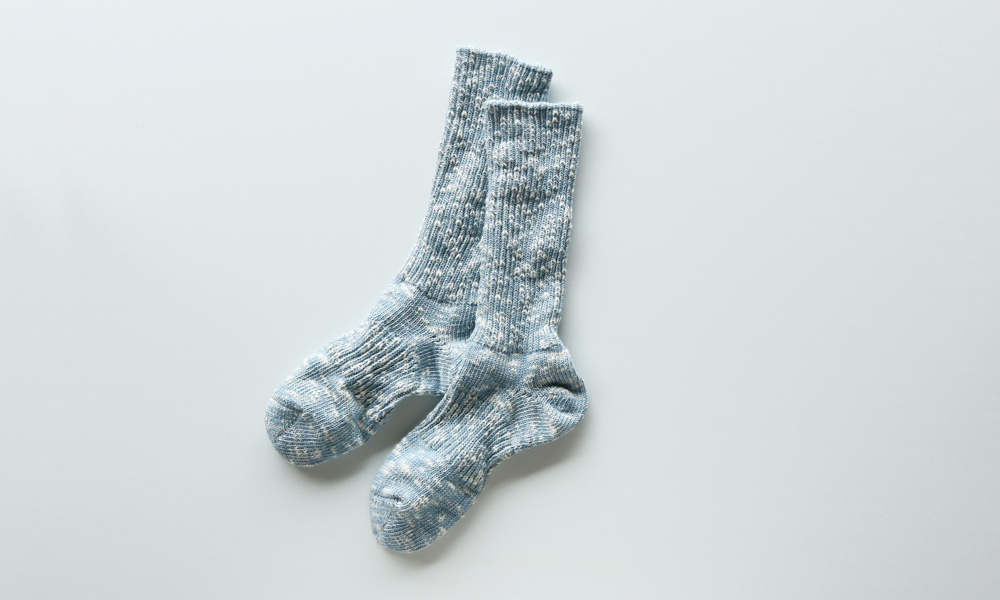 LUCKY SOCKS(ラッキーソックス) MIX RIB SOCKS(ミックスリブソックス) / スチールブルー