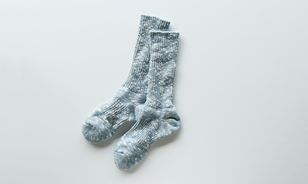 LUCKY SOCKS(ラッキーソックス) MIX RIB SOCKS(ミックスリブソックス) / スチールブルー