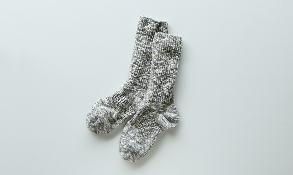 LUCKY SOCKS(ラッキーソックス) MIX RIB SOCKS(ミックスリブソックス) / ダークグレー