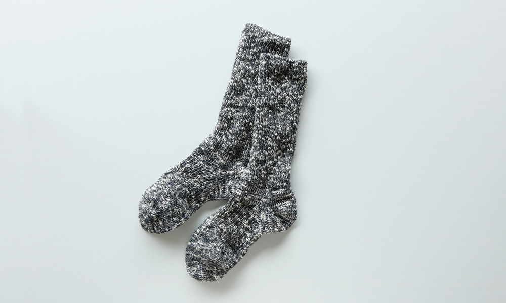 LUCKY SOCKS(ラッキーソックス) MIX RIB SOCKS(ミックスリブソックス) / チャコール