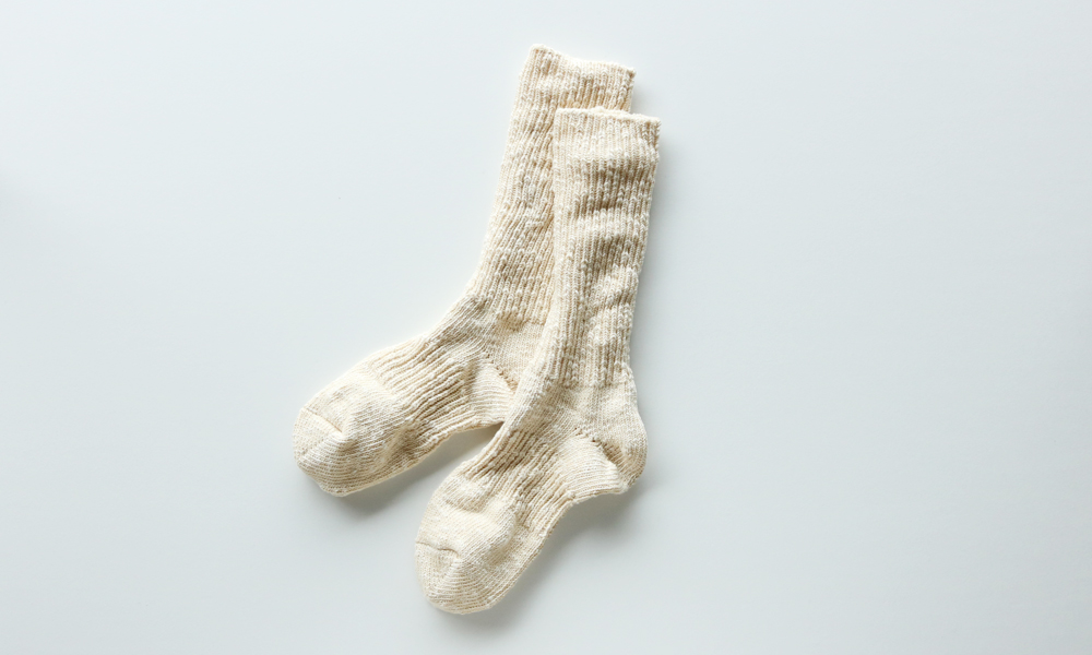 LUCKY SOCKS(ラッキーソックス) MIX RIB SOCKS(ミックスリブソックス) / ナチュラル