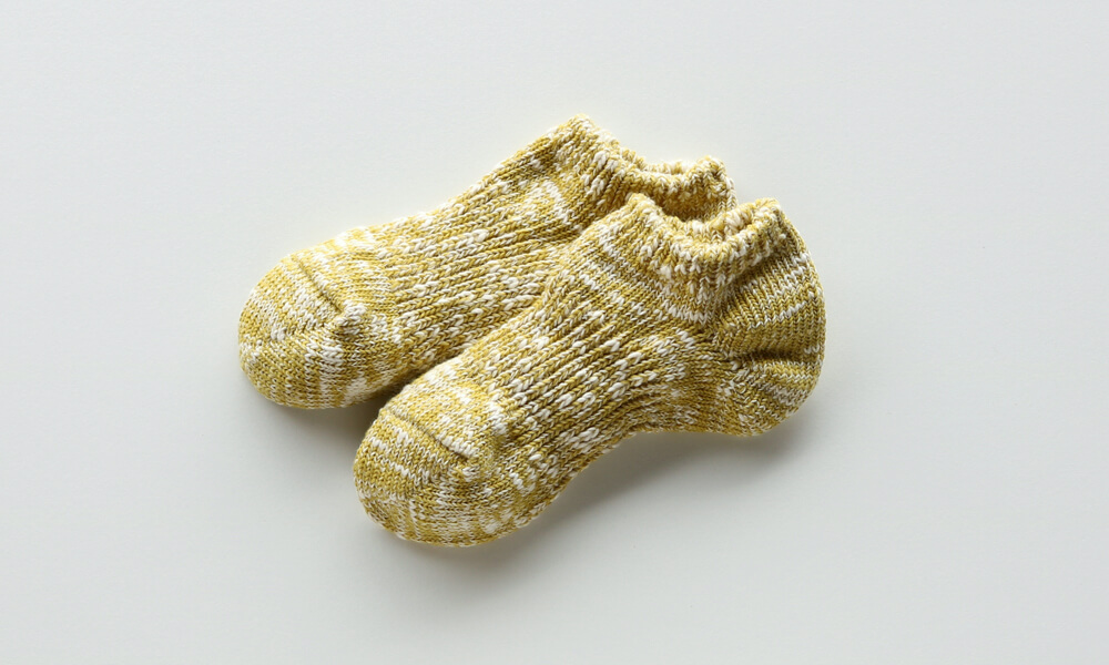 LUCKY SOCKS(ラッキーソックス) MIX LOW CUT SOCKS(ミックスローカットソックス) / ライムイエロー