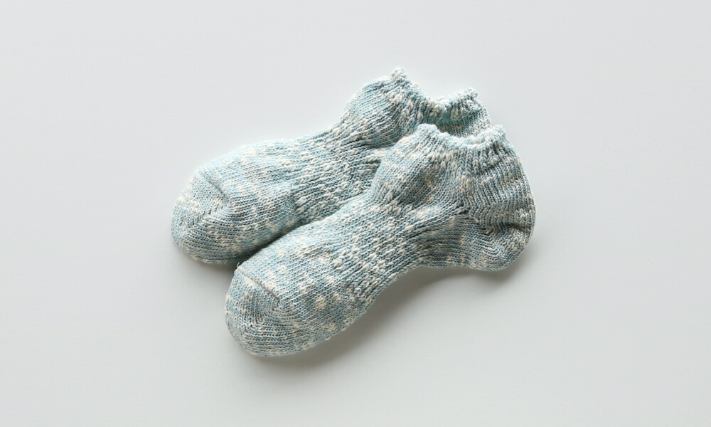 LUCKY SOCKS(ラッキーソックス) MIX LOW CUT SOCKS(ミックスローカットソックス) / アイスブルー
